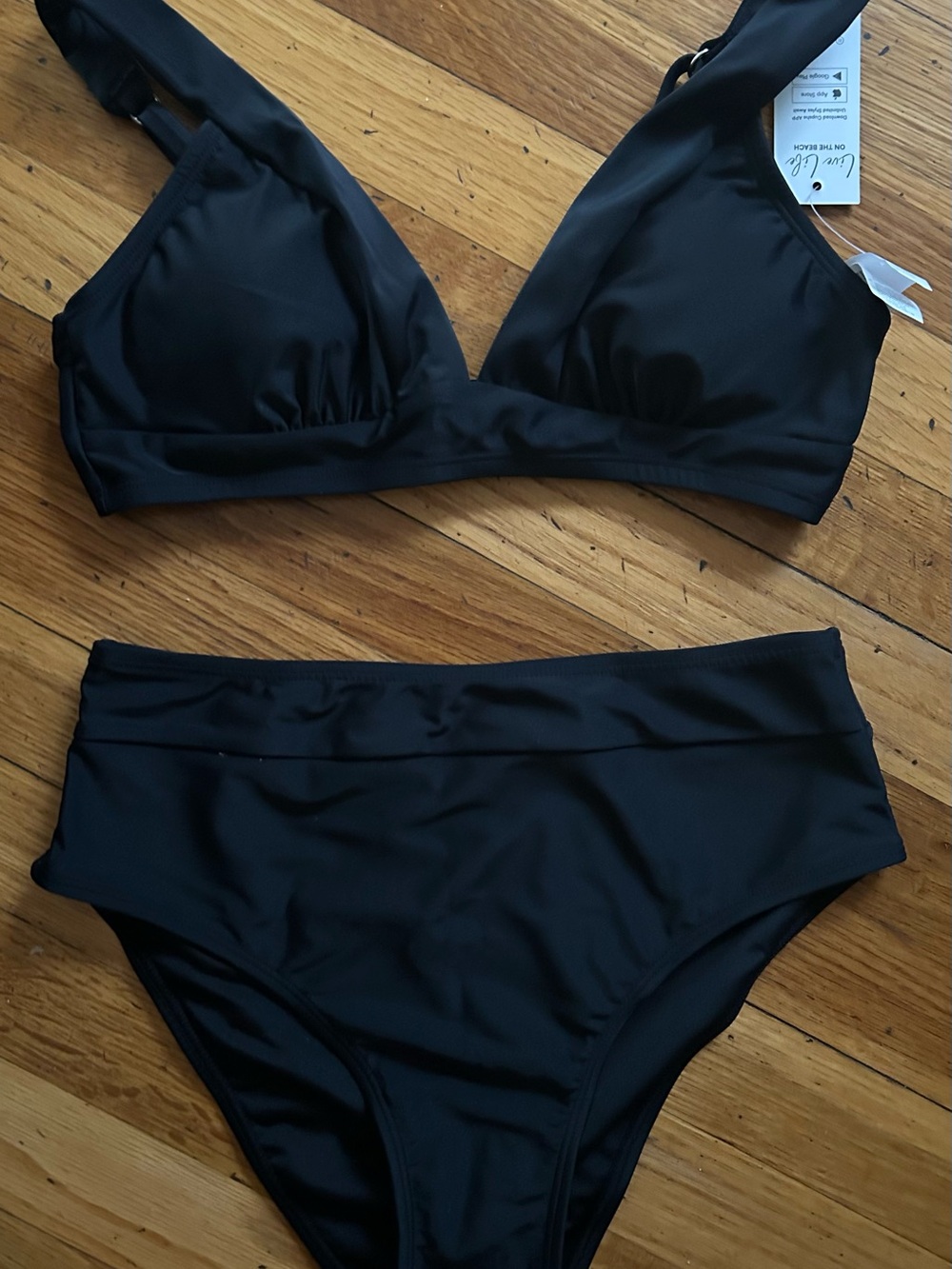 Cupshe Black Women's Two-Piece Bikini Set